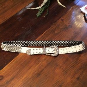 Leather studded belt from Buckle